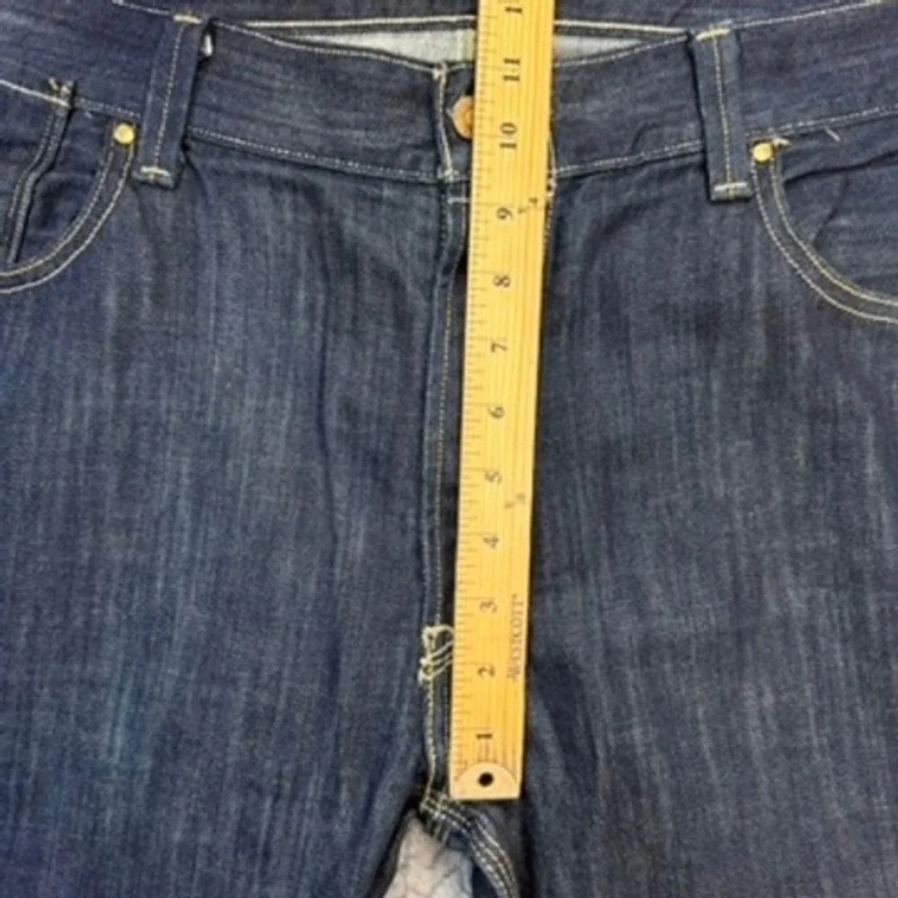 Levi's 514 Jeans‎ Mens 40x31 Blue Slim Straight Dark Wash Denim Flap Pocket